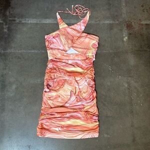 Princess Polly Orange Halter Mini Dress